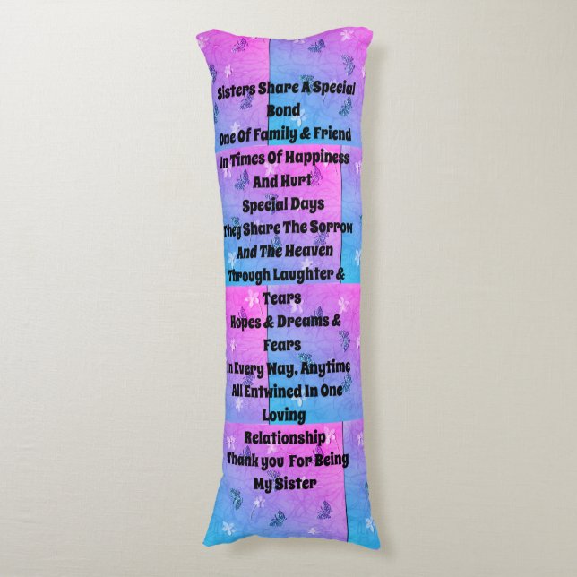 Coussins Longs Soeur embellie (Devant (Vertical))