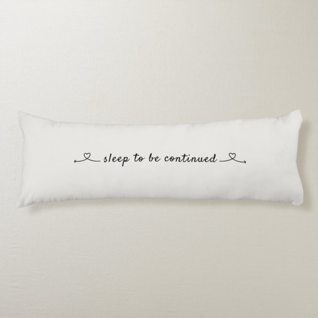 Coussins Longs Sommeil à suivre, Amour et cœurs (Devant)