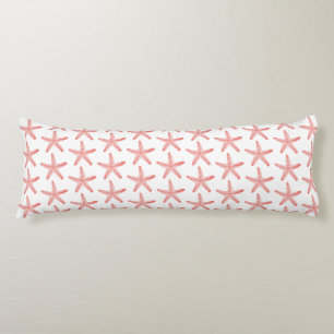 Coussins Longs Starfish Coral & White Sea Star Thème