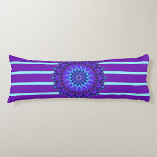 Coussins Longs Stripes Motif wride violet & Mandala + backg.