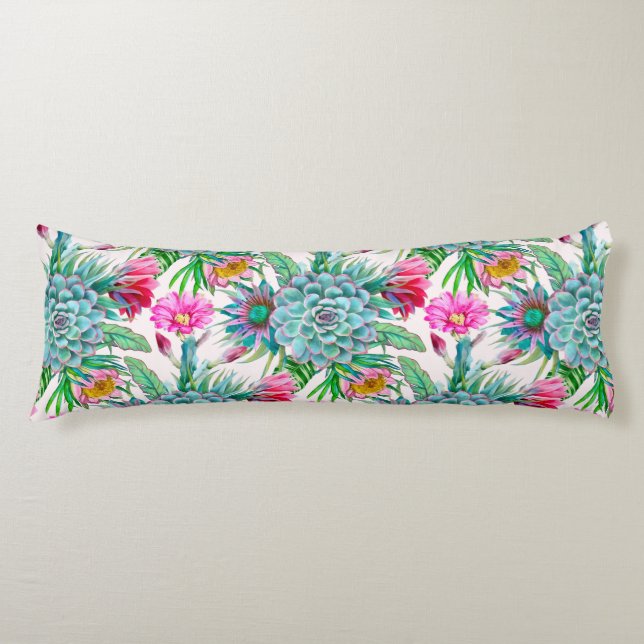 Coussins Longs Succulent jardin tropical (Devant)
