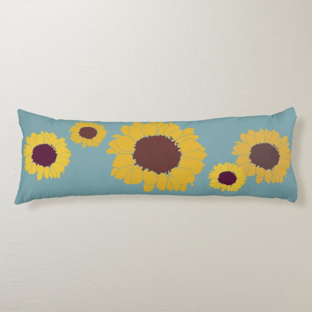 Coussins Longs Sunflower Body Pillow (Devant)