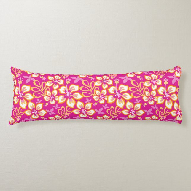Coussins Longs Surf JUNGLE (COMBO ROSE CHAUDE) (Devant)