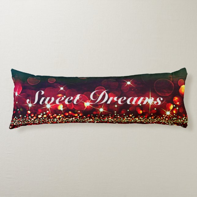 Coussins Longs Sweet Dreams Dark Sparkle Body Oreiller (Devant)
