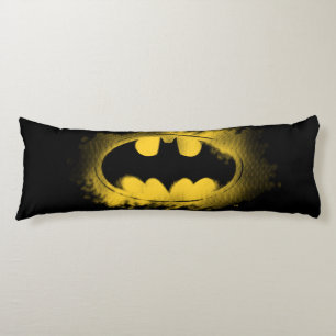 Coussins Longs Symbole Batman   Logo noir et jaune