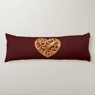 Coussins Longs Symbole Bourguignon Cœur Doré de l'Amour