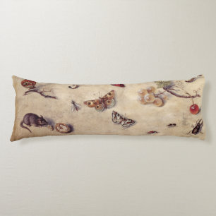 Coussins Longs T31566 une étude de divers insectes, fruit et