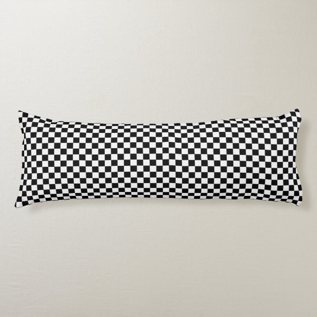 Coussins Longs Tableau de bord classique noir et blanc par STaylo (Devant)
