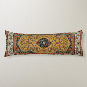 Coussins Longs Tapis Élegant Tapisserie Perse Antique Riche