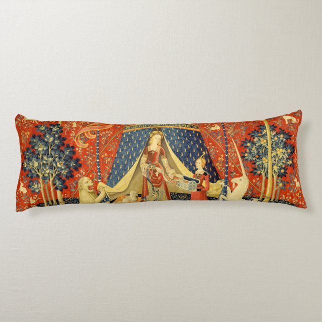 Coussins Longs Tapisserie Médiévale de la Dame et la Licorne : Ar (Dos)