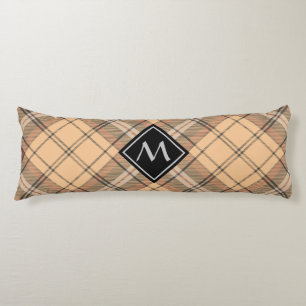 Coussins Longs Tartan beige et Brown