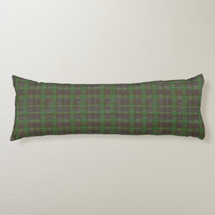 Coussins Longs Tartan Vert de Cabane