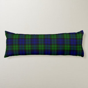 Coussins Longs Tartan vert et marine