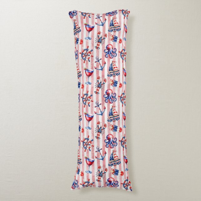 Coussins Longs Terre de la liberté, 250 ans de liberté (Devant (Vertical))