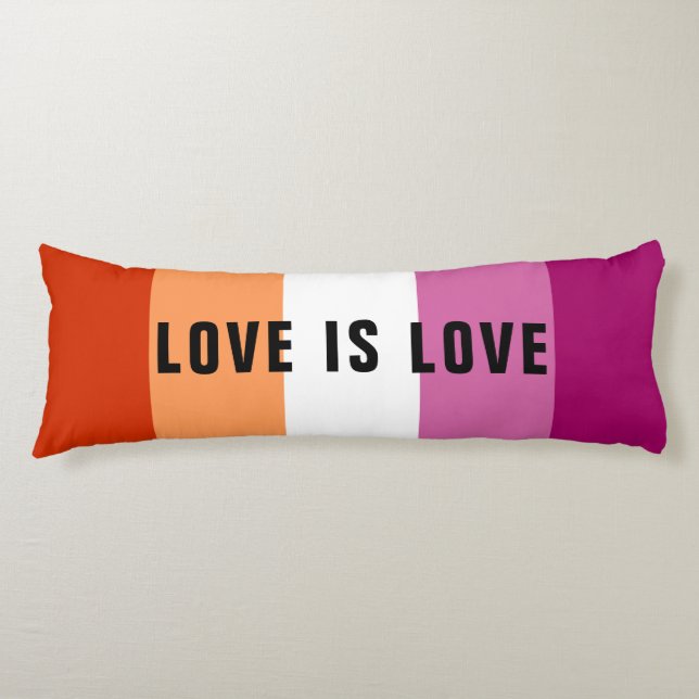 Coussins Longs Texte personnalisé LGBT Rainbow Lesbian Pride drap (Devant)