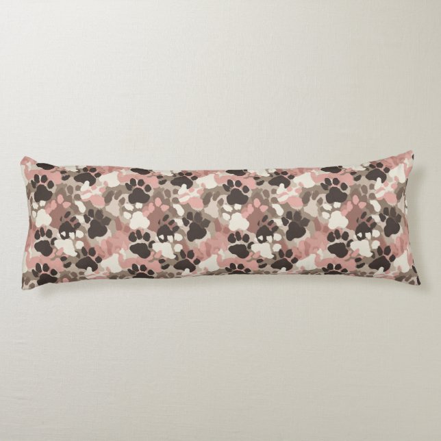Coussins Longs Texture de camouflage de chat décoration côtière d (Dos)
