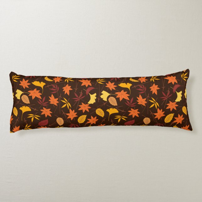 Coussins Longs Thanksgiving Maple Fall Pattern Body Pillow (Dos)