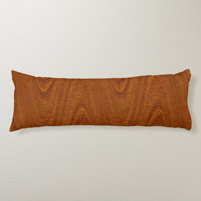 Coussins Longs Threads tissés Abstraits, Oreiller Corps Or antiqu (Devant)