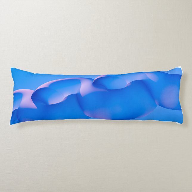 Coussins Longs Tissu décoratif moderne à motif bulle abstrait ble (Devant)