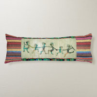 Tissus Motif couleur I + KOKOPELLI