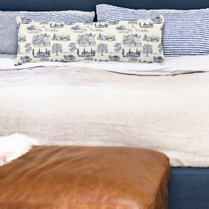 Coussins Longs Toile architecturale