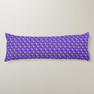 COUSSINS LONGS TONS DU MOTIF D'ONDES MODERNE PURPLE