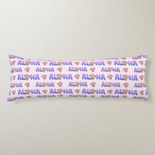 Coussins Longs Tortue tropicale hawaïenne rose violet