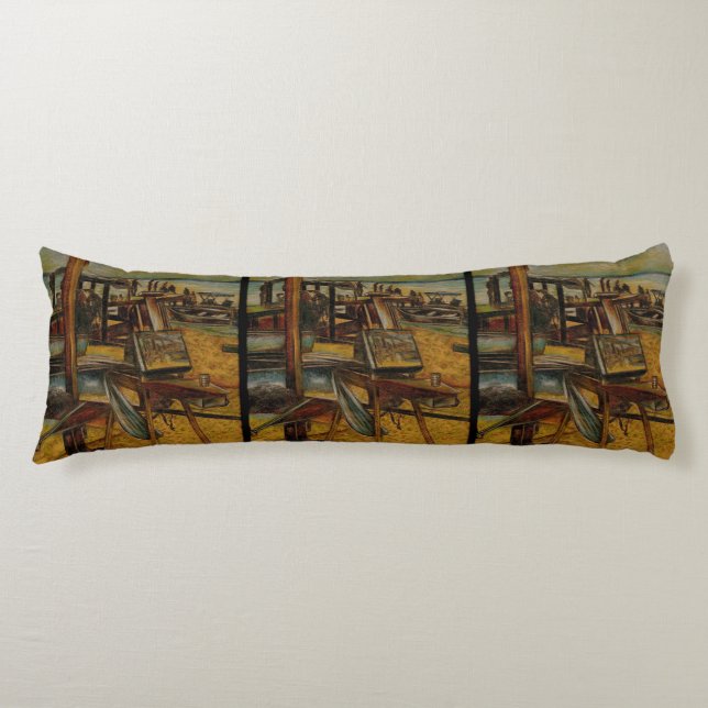 Coussins Longs Toutes les grandes peintures commencent avec une s (Devant)