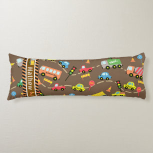 Coussins Longs Transport Boys Brown