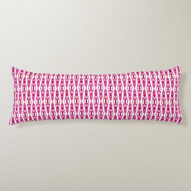 Coussins Longs Tribal Batik - Burqundy et Fuchsia Pink (Devant)