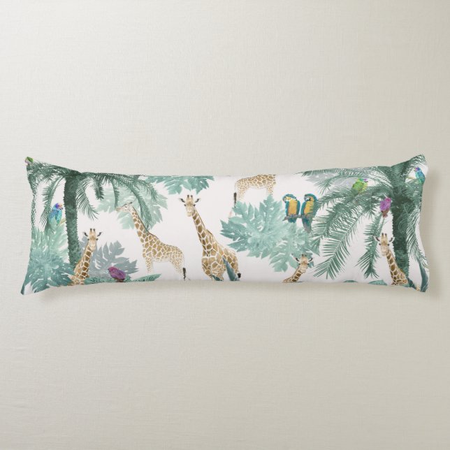 Coussins Longs Tropical Safari Adventure 1 #art #tropical (Devant)
