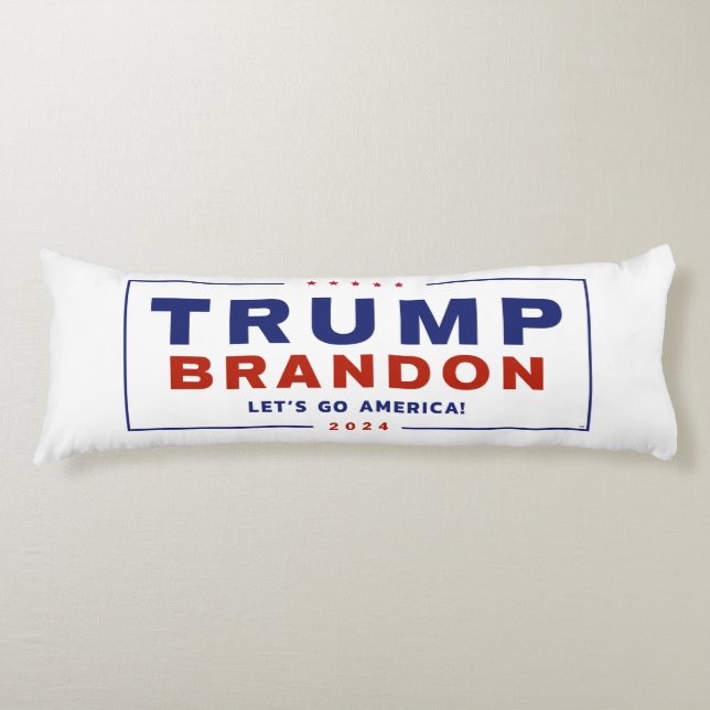 Coussins Longs Trump Brandon 2024™ Élection Oreiller de l'organis (Devant)