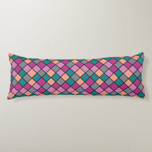 Coussins Longs Tuiles diagonales modernes 5 couleurs