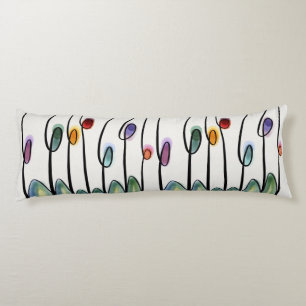 Coussins Longs Tulipes de style Art nouveau Abstrait