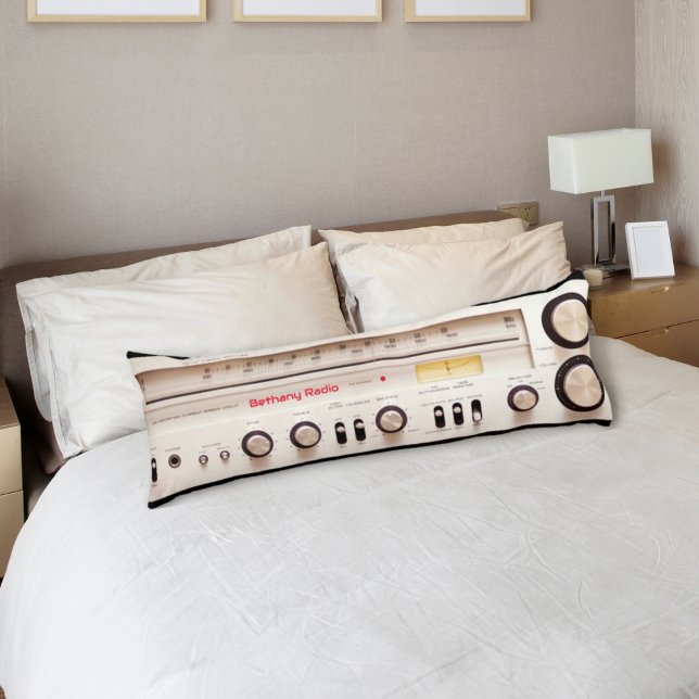 Coussins Longs Tuner stéréo rétro (Créateur téléchargé)