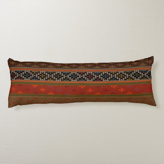 Coussins Longs Turc Kilim Motif Tribal coloré (Dos)
