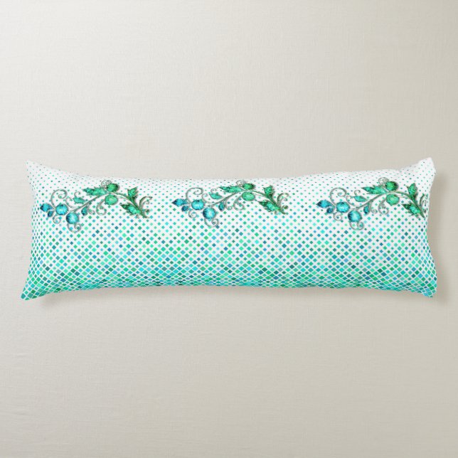 Coussins Longs Turquoise (Devant)
