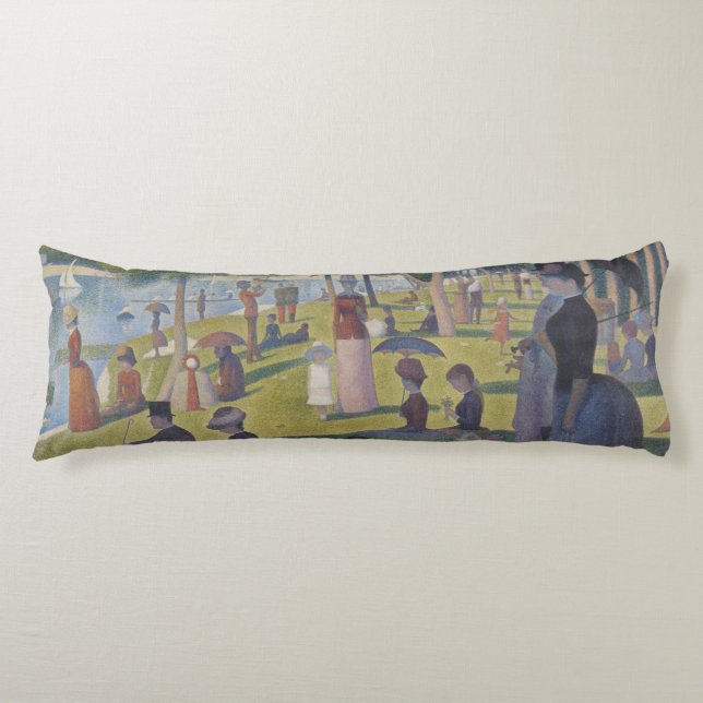 Coussins Longs Un dimanche à La Grande Jatte, Georges Seurat 1884 (Devant)