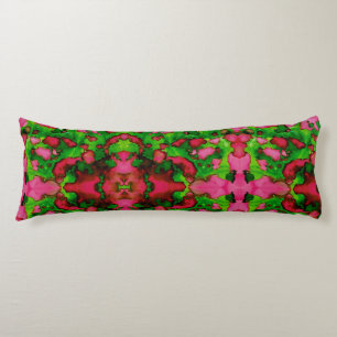 Coussins Longs Une étude en rose et vert