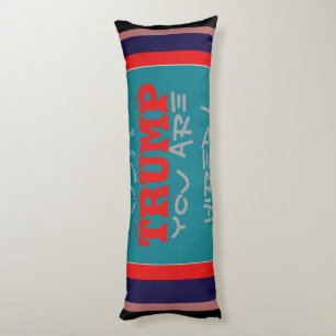 Coussins Longs USA Trump Vous Êtes Embauché ! Impression d'art de