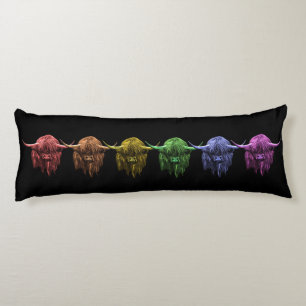 Coussins Longs Vache des montagnes écossaise