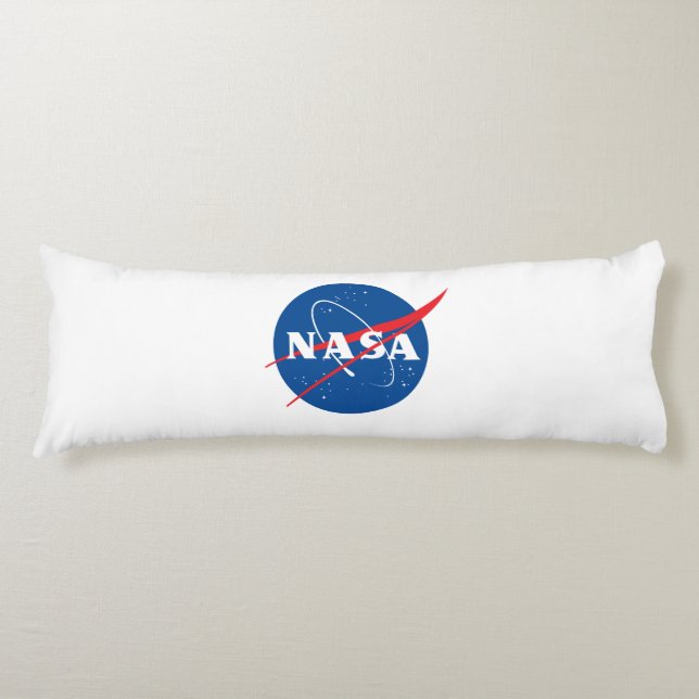 Coussins Longs Valeur étudiante blanche de la fusée Iconique NASA (Devant)
