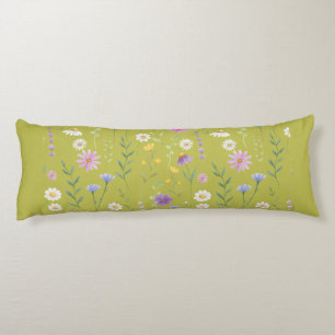 Coussins Longs Verdure moderne Aquarelle Rustique Botanique flora