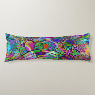 Coussins Longs Very colorfully abstract forms art 1