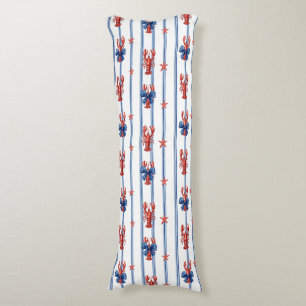 Coussins Longs Vie marine nautique, Terre de liberté,