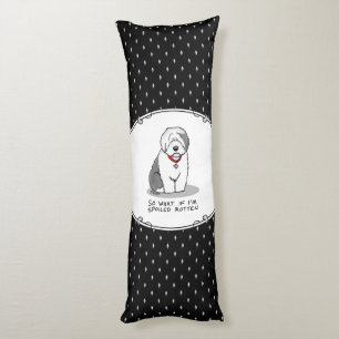 Coussins Longs Vieux chien de mouton anglais (Grey 1)