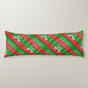 Coussins Longs Vilain pull motif sonnettes Joyeux fils Xmas