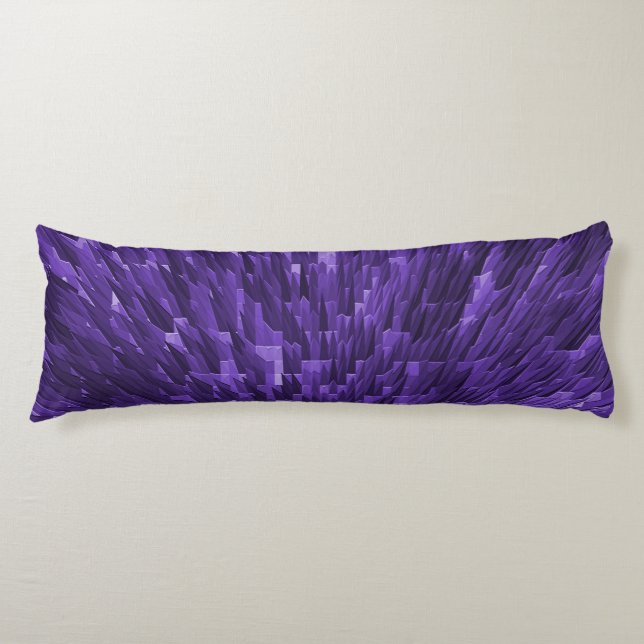 Coussins Longs Ville pyramidale violette...... (Devant)