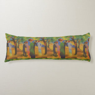 Coussins Longs Vintage Août Macke Lady Dans Une Veste Verte