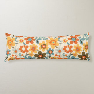 Coussins Longs Vintage Boho Fleur Sauvage Confortable
